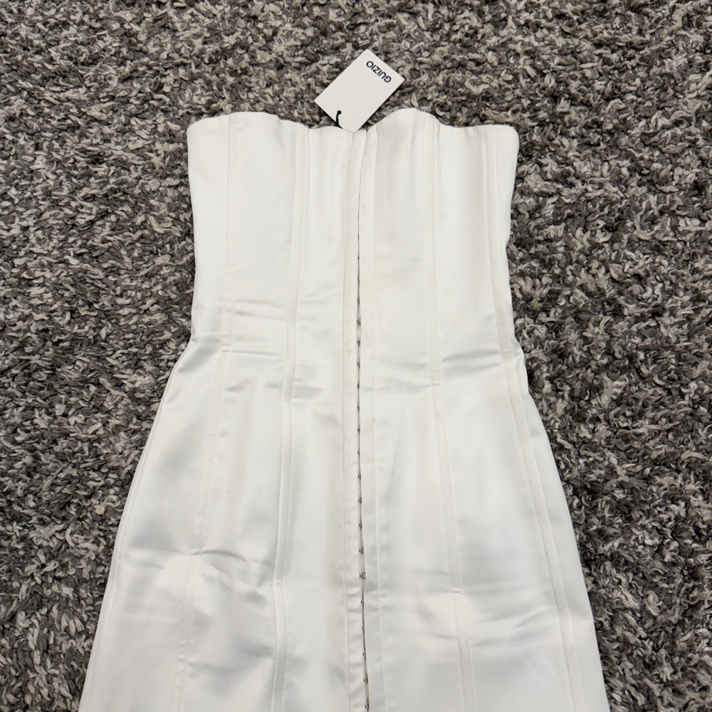 Guizio satin corset dress